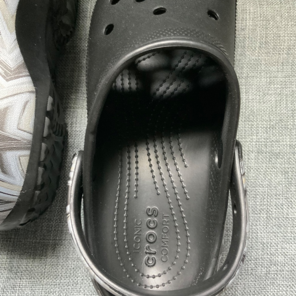 Black Platform Disco Crocs shoes, Size women’s 10 - Picture 3 of 9